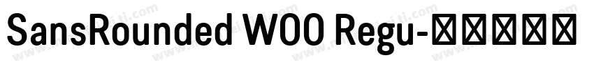 SansRounded W00 Regu字体转换